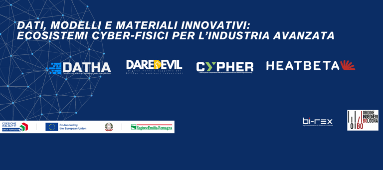 Bologna, 04/11/2025 | Dati, modelli e materiali innovativi: ecosistemi cyber-fisici per l’industria che avanza